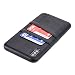 Dockem Exec M2 Wallet Case for iPhone Xs Max: Built-in Invisible Metal Plate, Designed for Magnetic Mounting: Slim Synthetic Leather Card Case with 2 Card Holder Slots: M-Series [Black]