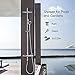 SS304 Outdoor Shower Kit - Brushed Nickel, High Pressure Shower Head with Handheld, Complete Shower System