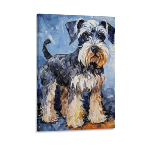 Peinture chien impression sur toile déco maison 50x75cm TNSGHAVED
