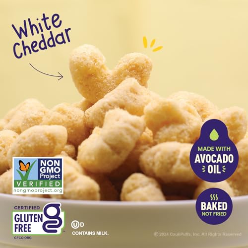 image for CauliPuffs - Corn, Rice, and Cauliflower Gluten Free Puffed Snack (box