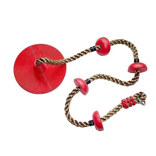 Kisangel Boys and Girls Swing Toy Large Round Disk Climbing Swing for Indoor Outdoor Play Safe Metal Cord Plastic Unisex for Boys Girls