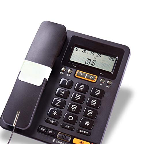 Preisvergleich Produktbild PHONE KristallgroßTastentelefon, Lautsprecherfestnetz. 2 SäTze Speichertasten, Wand- / Schreibtisch-Tischhalterung Inbegriffen. Schwarz, Weiß 207 * 168 * 84 (Mm)