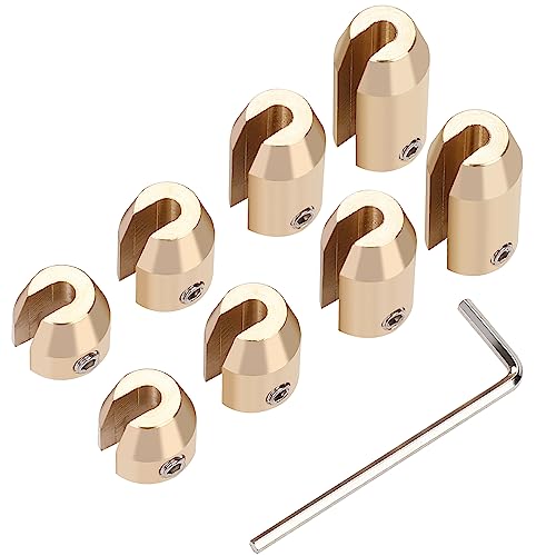 WYNNsky 8PCS Motorcycle Spoke Wheel Weights, Brass Reusable