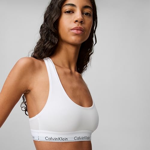 Calvin Klein Damen Modern Cotton Bralette BH, Farbe: Weiß, Mittel – Ansicht 5