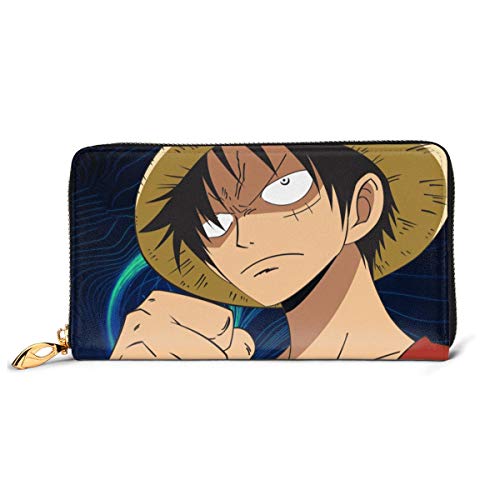 Preisvergleich Produktbild Einteilige Geldbörse aus echtem Leder mit Reißverschluss, lange Clutch, Münzfach, Kartenpaket für Damen und Herren