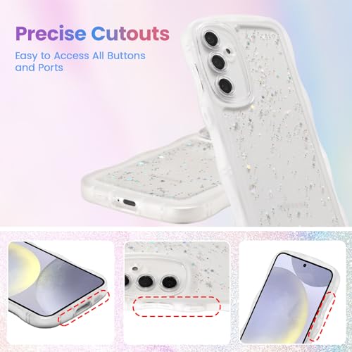 Coque pour Samsung Galaxy S26 transparente paillettes et antichoc
