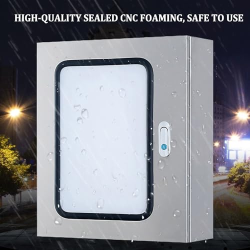 Caja de distribución eléctrica de Acero Inoxidable Resistente a la Intemperie con Puertas Dobles, Carcasa Exterior para disyuntores y Redes, solución de Montaje Seguro.