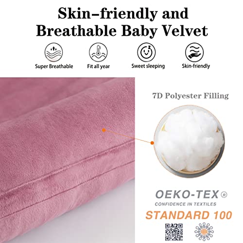 سرير أطفال قطيفة ناعم ولطيف على البشرة للأطفال حديثي الولادة محمول وقابل للتعديل للنوم بجانب الوالدين أو للسرير الثابت المتحرك مناسب كهدية أساسيات البيبي من مورو بينك بين بيست متعدد الالوان عدد 1