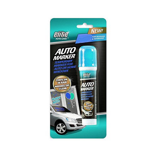 Elite® Auto Care, Auto Marker, Blue Color, Temporary Marker For Auto Or