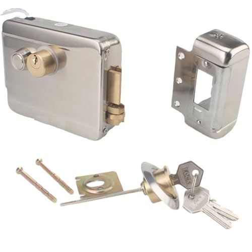 Motor Puerta Corredera, Bloqueo de control eléctrico de bloqueo de puerta magnética electrónica for 1 2V DC Sistema de control de acceso Video Intercom Puerta Sistema telefónico(B Right Open 1)