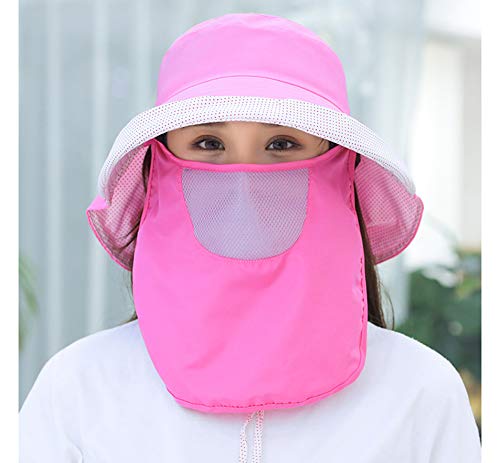 Warmth Supplies Protezione per Il Viso Protezione UV Protezione per Il Viso Outdoor Protezione per Il Collo,Pink