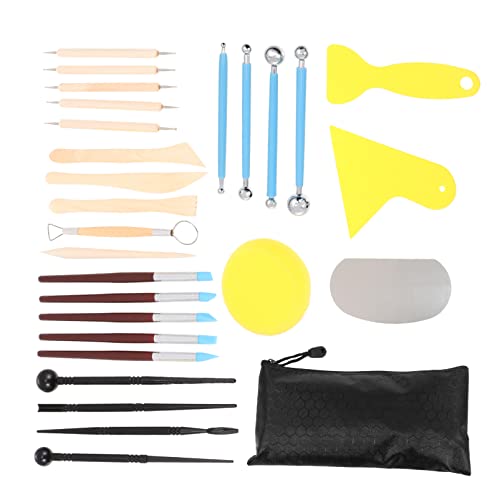 Holibanna 1Set Polymer Clay Sculpting Tools Art Kit for Clay Modeling Includes Carving Instruments for Fun Pottery Projects for Family Crafting and Educational Use