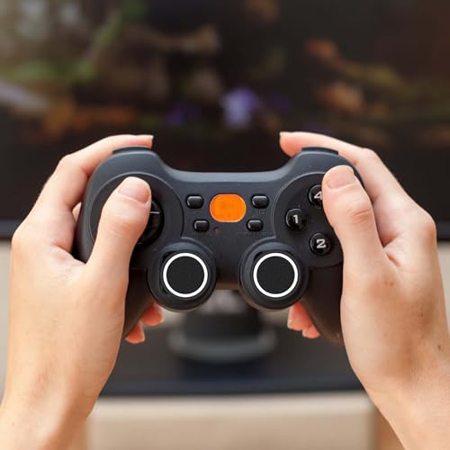 Image of 4pcs Thumb Grips, Full Protection Anti-Slip Anti-Scratch Anti-Fingerprint Protective Cover Thumb Joystick Cap Compatible with Xbox Series X /S Xbox One Switch Pro Controller(Black)