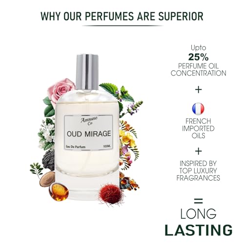 Image of OUD Mirage | Luxury Men Eau De Parfum | Woody Amber Oud | Perfume Spray for Men | Strong & Long Lasting Fragrance | Luxury Gift for Him | 100 ml