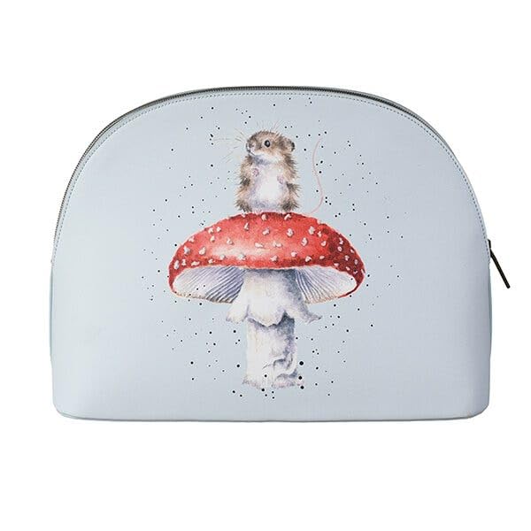 Wrendale Designs - 'He's a Fun-gi' Large Cosmetic Bag, Sky Blue, Large Mouse Cosmetic Bag - Fun-gi - Image 3