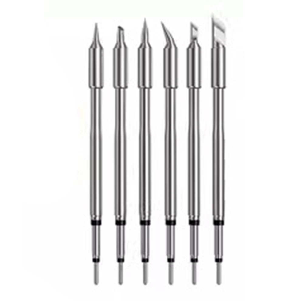 Xnuiasqe For Electronic Repairs Precise For Hs-02A Soldering Iron Soldering Station Replacement Tips 6Pcs Soldering Iron Tips