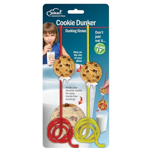2-Pack Washable Cookie Dunking Straws