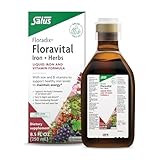 Floradix Floravital Liquid Iron & Vitamin Formula - Liquid Iron Supplement with C & B Vitamins & Herbs for Energy Support - Vegan, Gluten-Free, Yeast-Free & Non-GMO - 8.5 Fl Oz