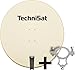 Produktbild TechniSat SATMAN 850 Plus - Satellitenschüssel (85 cm Sat Anlage, Antenne mit Masthalterung und Halteschelle, vorbereitet für die Aufnahme eines 40 mm LNB) Beige