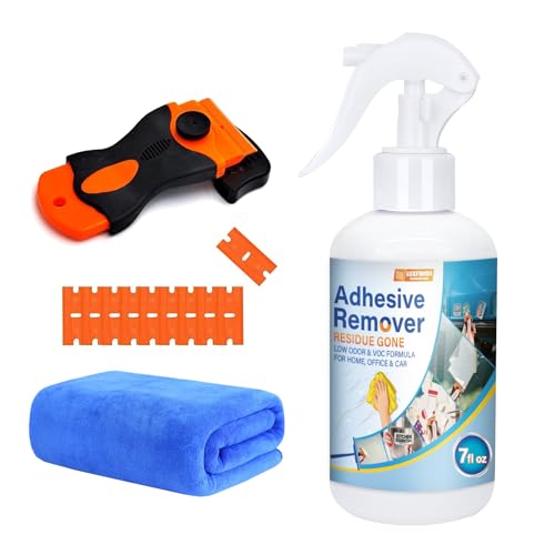 LUXFINISH Adhesive Remover Spray, Glue Remover for Car Glass & Paint, Windows, Plastic, Rapidly...