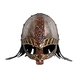 Rxgiasup Templari Crusader Cavalieri Casco Indossabile Adulti Costumi Medievali Mezzo per Halloween Cosplay Party Roleplay Medievale Barbute
