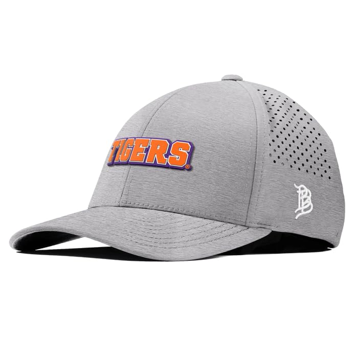 Branded Bills Officially Licensed x Clemson Tigers Curved Performance Collection Clemson Tigers Block PVC miniatura 1