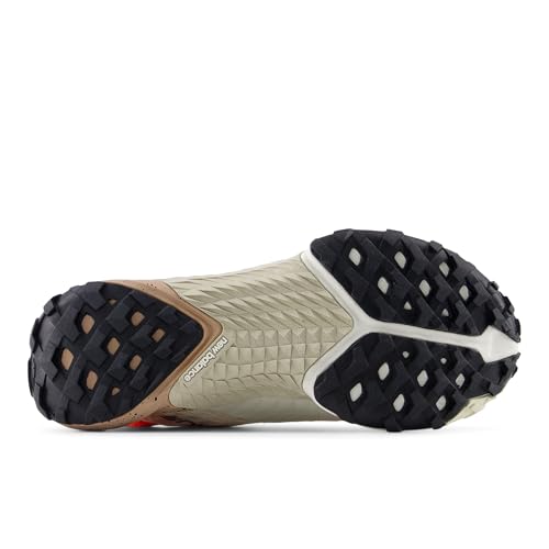 New Balance Women's Minimus Trail V1 Trail Running Shoe, Urgent Red/Linen/Flat Taupe, 8.5 M