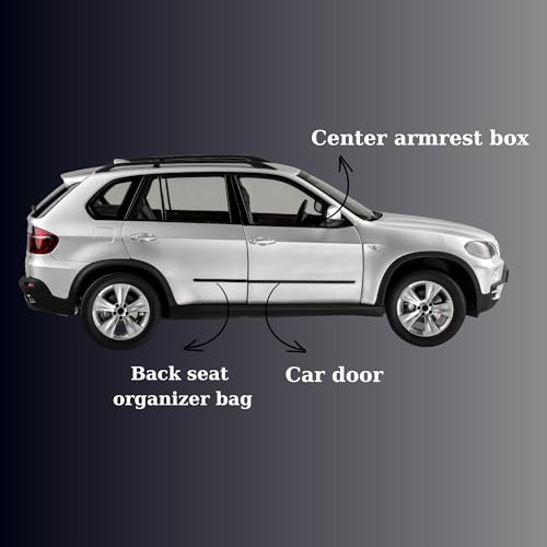 Image of Car Trash Can with Lid Mini Car Trash Can | Auto Dustbin Garbage Organizer | Car Accessories for Interior, Garbage Bin for Car, Home, Office | Essential Multi-Purpose Car Trash Can (White)