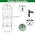 SCENDOR Trellis for Climbing Plants 82.7" H x 26.7" W Tall Garden Trellis Wrought Iron Heavy Scroll Metal Decoration Lawn Patio for Rose Clematis Ivy Weather Resistant 1 Pack