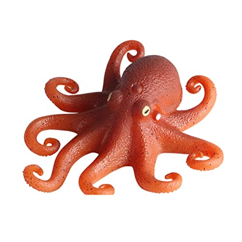BTSEURY Realistische Meeretierfiguren Modelle Simulation TPR Gummi Octopus Figur Stress Relief Spielzeug Dekompression Spielzeug Kinder Streich Requisiten Cover