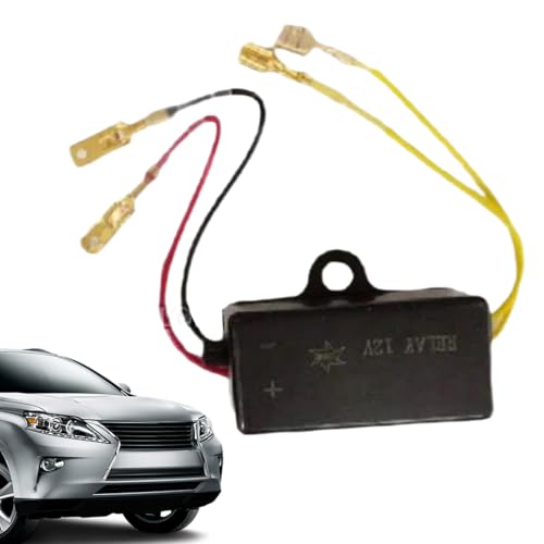 Yianyal Relé de bocina para motocicleta, relé de bocina de 12 voltios para automoción - Accesorios de repuesto para circuito de alimentación: faros antiniebla, arrancador, ventilador,