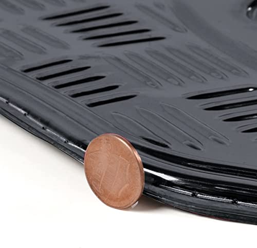 Bdk Universal Fit 4-Piece Set Metallic Design Car Floor Mat - Heavy Duty All Weather With Rubber Backing (Carbon), Mt-642-Cb #TOP7