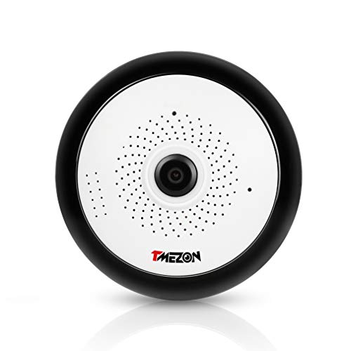 TMEZON 360 Degree Panoramic Wireless IP Camera 2.0 Megapixel VR 1080P WiFi Security Camera Super Wide Angle Support IR Night Motion Detection Keep Your Baby Home Safe