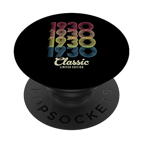 Regalos retro de cumpleaños vintage de 1930 para hombres y mujeres de los años 70 y 80 PopSockets PopGrip Intercambiable