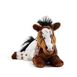 DEMDACO Laying Large Appaloosa Horse Spotted Children's Plush Stuffed Animal