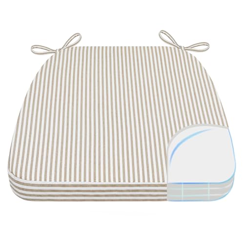 Image of AAAAAcessories Chair Cushions for Dining Chairs, 17 x 16 x 2 in, Set of 1