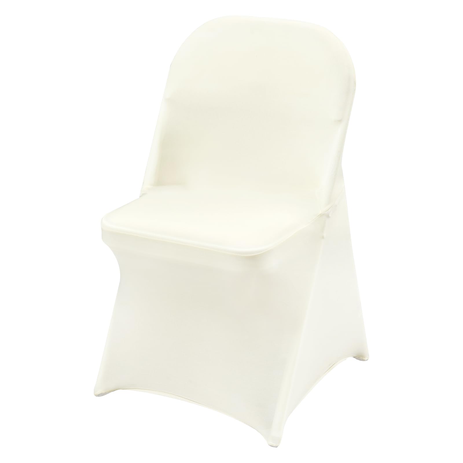 VEVOR Coprisedie Pieghevoli in Spandex Elasticizzato, Coprisedie Universali, Fodere Protettive Lavabili Rimovibili, per Matrimoni, Vacanze, Banchetti, Feste, Feste, Sala da Pranzo (50 Pezzi Bianco Avo