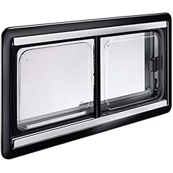 DOMETIC S5 - Ventana corredera (1100 x 450 mm, Doble Plisado) Estor de Panal Duett