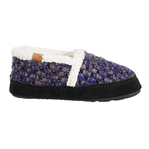 Acorn Unisex-Child L'il Jam Moc Slipper, Blueberry, 3-4 Big Kid