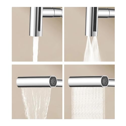 Robinet cascade anti-éclaboussures mitigeur cuisine inox évier fonctionnel - 6