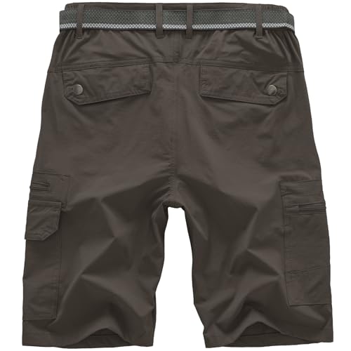 Image of Jessie Kidden Mens Cargo Shorts Expandable Waist Quick Dry Hiking Shorts