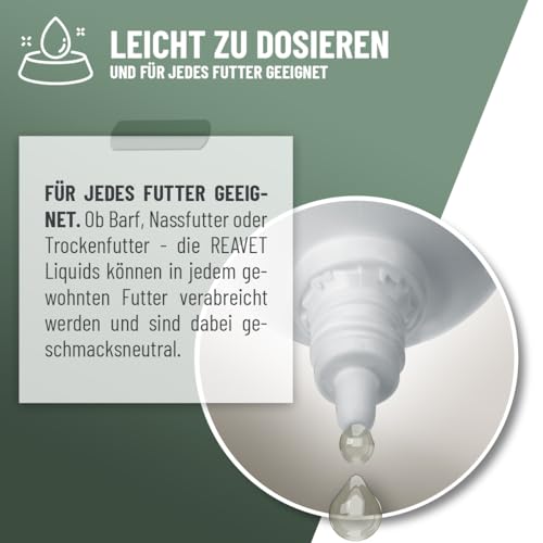 ReaVET Gelenk Liquid Tropfen für Hunde & Katzen – mit Glucosamin, MSM I zur Unterstützung der Beweglichkeit I Gelenk-Tropfen statt Gelenktabletten Gelenkpulver für Gelenke & Knochen