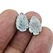 Aquamarine Gemstone Beads Leaf Shape - Carved 8X10 MM Leaves Carving Briolette Loose Stone Bead for Jewelry Making Wholesale Lot