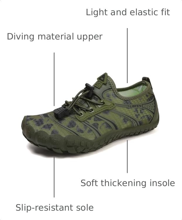 Image of UBFEN Kids Water Shoes for Boys Girls Quick-Dry Swim Aqua Socks | Lightweight, Barefoot-style, Perfect for Water parks, Beach, Pool, Kayak, Creek Hiking, Camping, Toddler, Little Kid, Big Kid