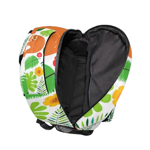 Sac à dos ordinateur imperméable multipoche motif paresseux - 6