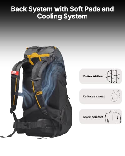 Image of Zero 60L Rucksack for Men and Women | Ideal for Multiday Hiking, Trekking, Camping & Travel - Black