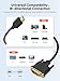 CableCreation DVI to HDMI Cable, 6.6ft HDMI Male to DVI-D Male Bi-Directional Adapter Cable, HDMI to DVI-D 24+1 High Speed Cable Support 1080P HD for Raspberry Pi, Xbox One, PS5, Blue-ray