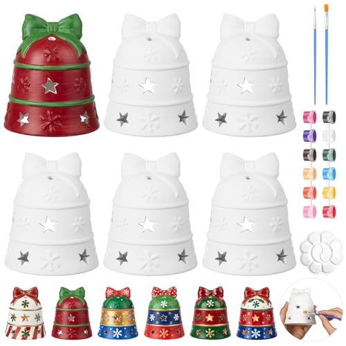 Meanplan Paintable Ceramic Christmas Tree Set