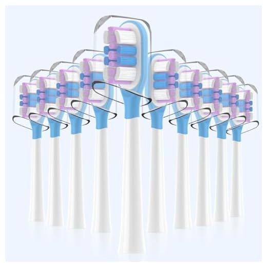 Kompatibel mit Laifen Elektrische Zahnbürste Schallzahnbürste Ersatz Zahnbürste Köpfe, für Laifen Aufsteckbürsten, Mit Staubabdeckung,10 Stück (Ultra Whitening, M)