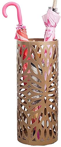 Porte-parapluie boutique de luxe couleur or métallique